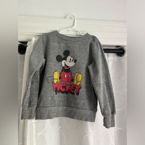 Disney Mickey Mouse Sweatshirt ~ Gray Heathered ~ Kids ~ Classic